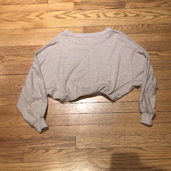 L Space Pillow Talk Pullover in Oatmeal . Size XS - Picture 6 of 6